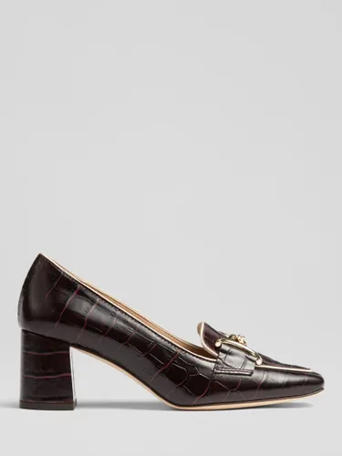 L.K.Bennett Samantha Leather Court Shoes - Bordeaux - Female