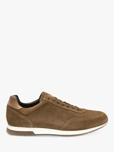 Loake Bannister Suede Leather Trainers - Brown - Male