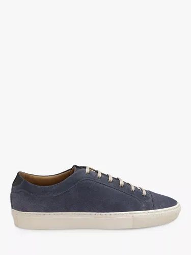 Loake Dash Suede Leather Trainers - Blue - Male