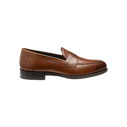 Loake , Premium Calf Leather Loafer ,Brown male, Sizes: