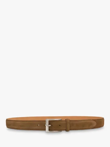 Loake William Suede Leather Belt - Sand - Male