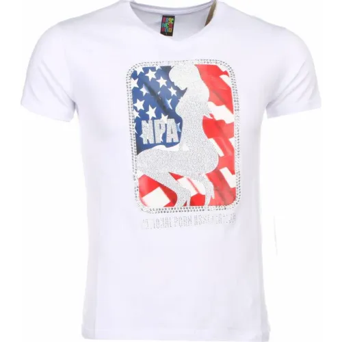Local Fanatic , Cool Press On Clothes NPA - T Shirt Men - 1414W ,White male, Sizes: