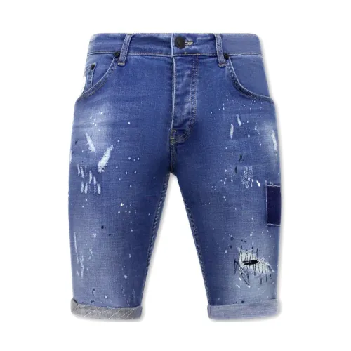 Local Fanatic , Denim Shorts ,Blue male, Sizes: