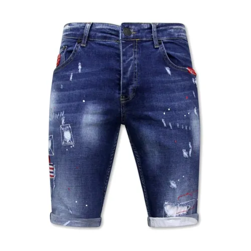 Local Fanatic , Denim Shorts ,Blue male, Sizes: