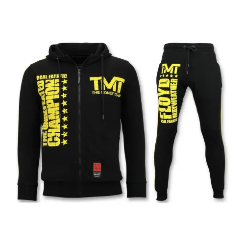 Local Fanatic , Exclusive Men Jumpsuit - TMT Floyd Mayweather Set ,Black male, Sizes: S, 2XL, XL