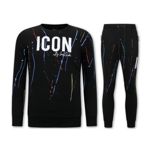 Local Fanatic , Icon Painted Large Sportswear - 11-6511Z ,Black male, Sizes: S, 2XL