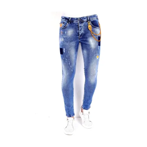 Local Fanatic , Jeans Stretch Men - 1008 ,Blue male, Sizes: