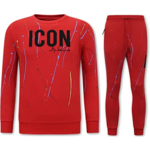 Local Fanatic , Large Sportswear Icon Painted - 11-6511R ,Red male, Sizes: S, XL, 2XL