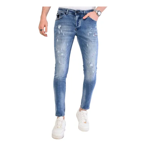 Local Fanatic , Ripped Jeans Boy Slim Fit - 1062 ,Blue male, Sizes: