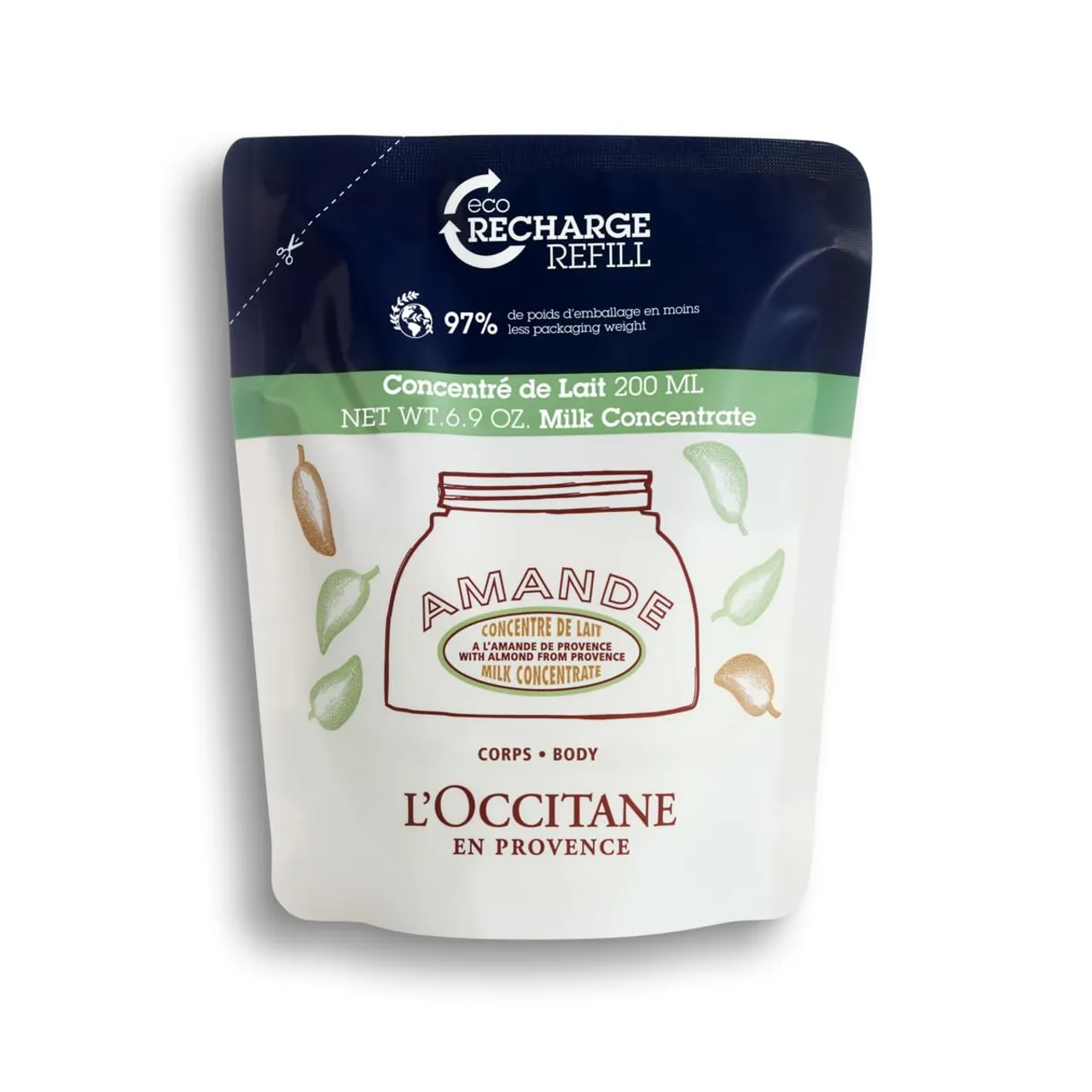 L'OCCITANE Almond Milk Concentrate Refill 200ml | 48 Hour