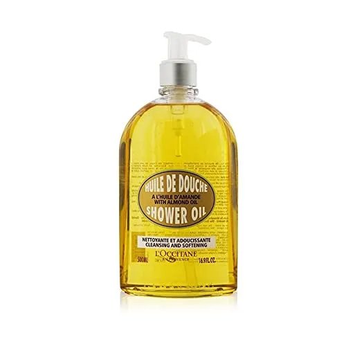 L'OCCITANE Deluxe Size Almond Shower Oil 500ml | Vegan &