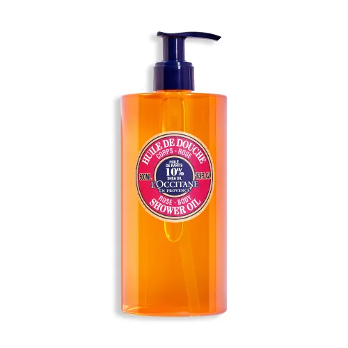 L'OCCITANE Shea Rose Shower Oil 500ml | Enriched with Shea