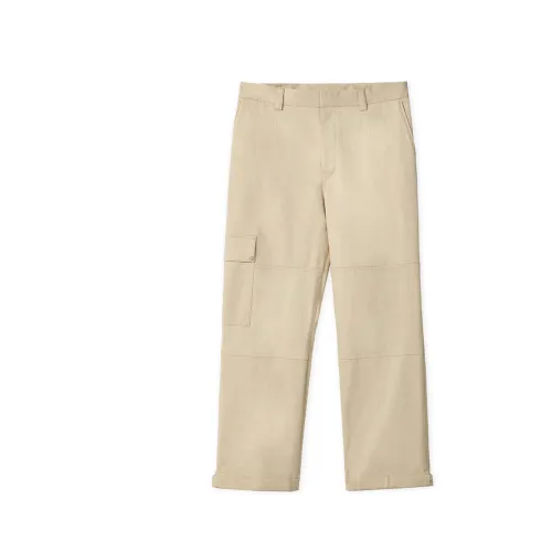 Loewe , Cropped Cargo Trousers ,Beige male, Sizes: