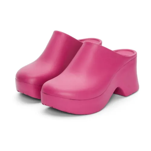 Loewe , Elegant Platform Clog in Pink Hortensia ,Pink female, Sizes: