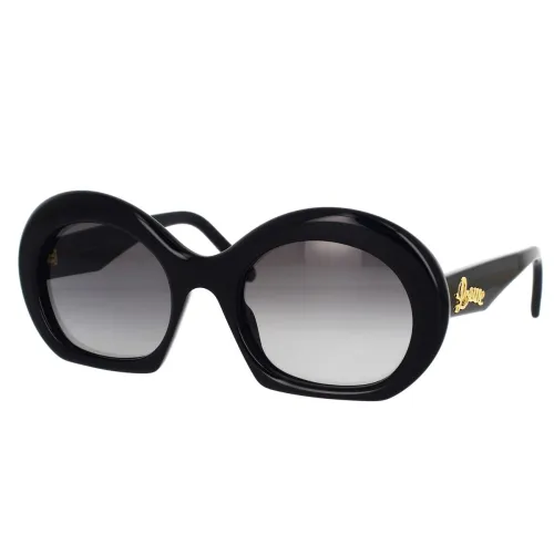 Loewe , Exuberant Round Sunglasses Lw40077I 5401B ,Black unisex, Sizes: