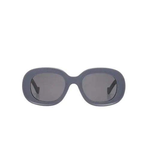 Loewe , Womens Oval Acetate Sunglasses in Violet ,Purple female, Sizes: