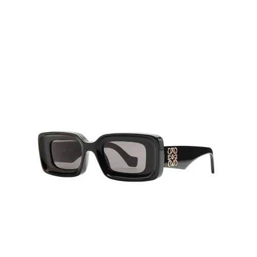 Loewe , Women's Square Acetate Sunglasses ,Black female, Sizes: