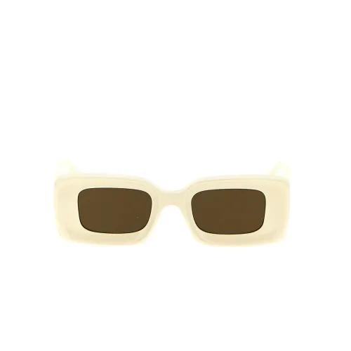 Loewe , Womens Square Acetate Sunglasses in Ivory ,Beige female, Sizes: