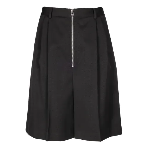Loewe , Zip Bermuda Shorts - Oversized Fit ,Black male, Sizes:
