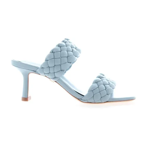 Lola Cruz , Elegant High Heel Sandals ,Blue female, Sizes: