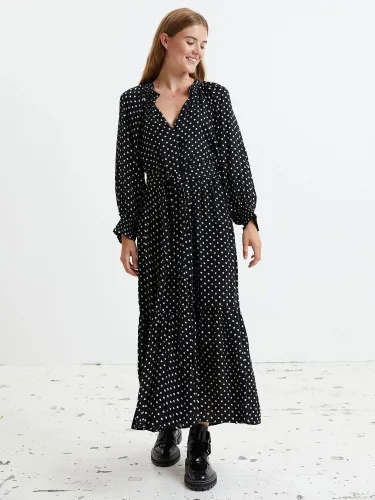 Lollys Laundry Britta Maxi Dress - Dot Print - Female