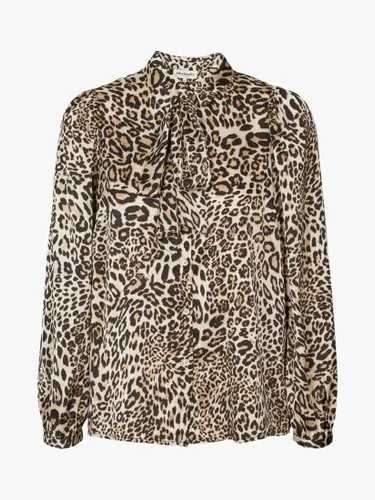 Lollys Laundry Ellie Long Sleeve Shirt, Leopard Print - Leopard Print - Female