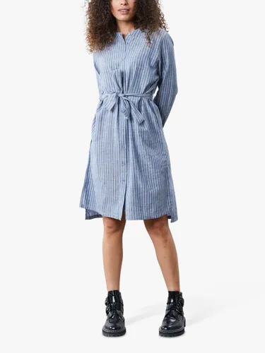 Lollys Laundry Vega Stripe Shirt Dress, Blue - Blue - Female