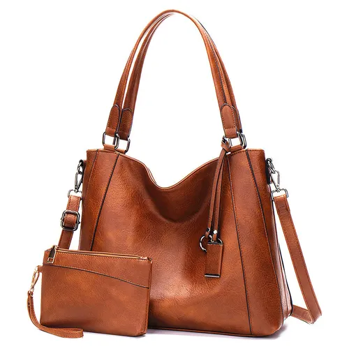Long Keeper Large Handbags for Women - Leather Tote Bags