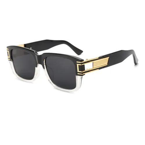 Long Keeper Retro Square Sunglasses for Men Women Classic