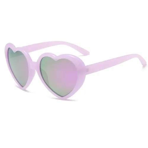 Long Keeper Trendy Heart Sunglasses - Vintage Heart Shaped
