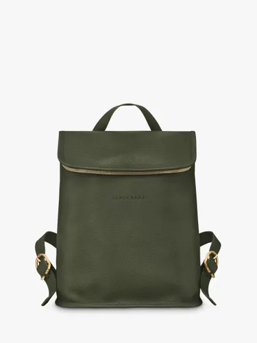 Longchamp Le FoulonnÃ© Leather Backpack, Khaki - Khaki - Unisex