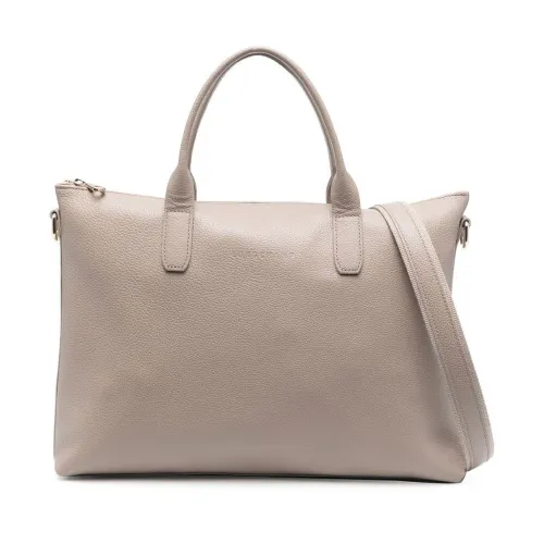 Longchamp , LE Foulonne Classic Leather Bag ,Beige female, Sizes: ONE SIZE