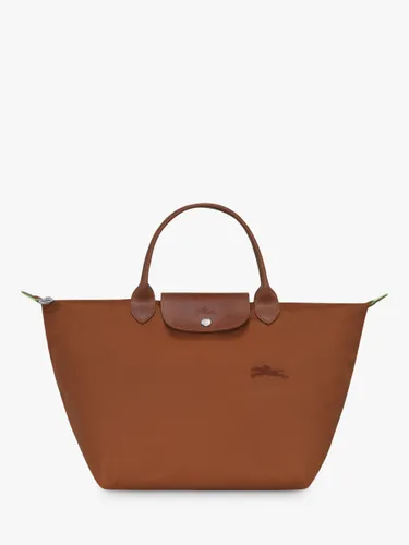 Longchamp Le Pliage Recycled Canvas Medium Top Handle Bag - Cognac - Female