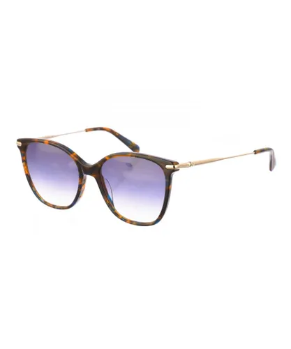 Longchamp LO660S WoMens Butterfly Shaped Acetate Sunglasses - Brown - One