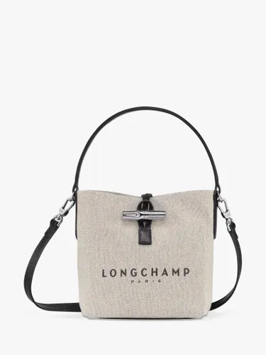 Longchamp Roseau Canvas Bucket Bag, Ecru - Ecru - Female