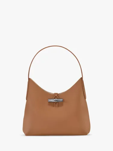 Longchamp Roseau Leather Shoulder Bag - Beige - Female