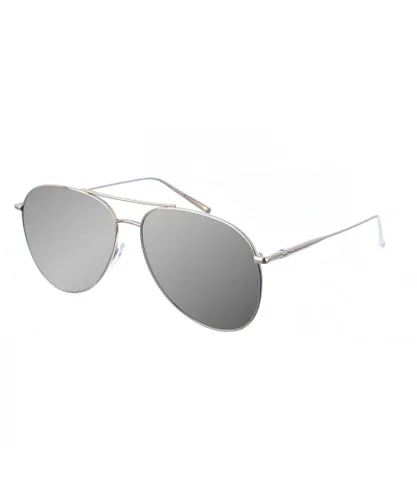 Longchamp Womens LO139S Sunglasses - Silver Metal - One