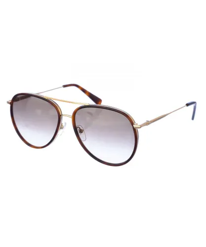Longchamp Womens Sunglasses LO684S - Brown Metal - One