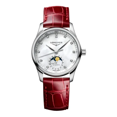 Longines , Master Collection Automatic Watch ,Red female, Sizes: ONE SIZE