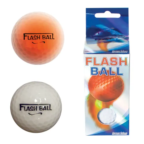 Longridge Flashing Glowing Golf Ball 2pk