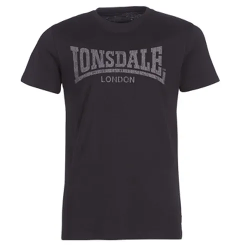 Lonsdale  LOGO KAI  men's T shirt in Black