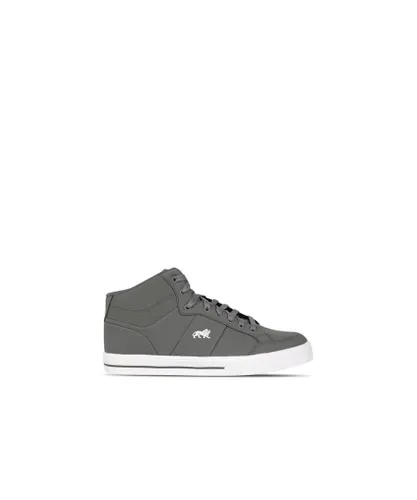 Lonsdale Mens Canons Trainers in Grey White Leather