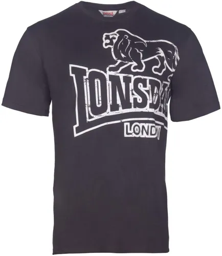 Lonsdale Men's Langsett - Short Sleeve T-Shirt- Black
