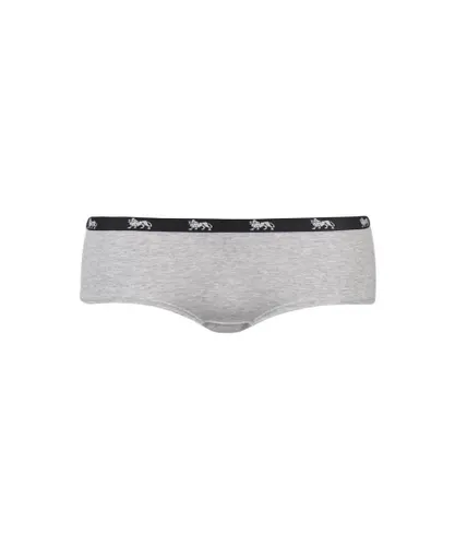 Lonsdale Womenss Single Shorts in Grey Polycotton