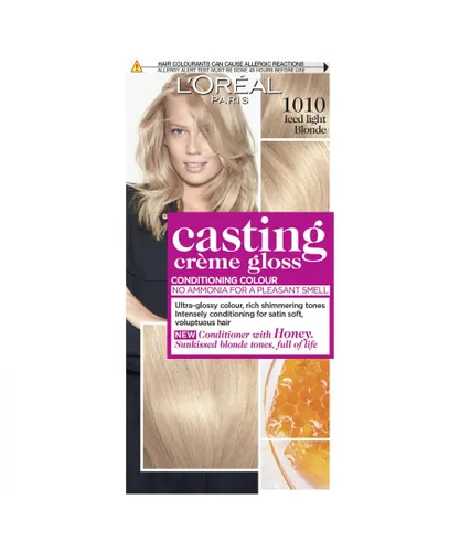 L'Oreal Paris Unisex Casting Creme Gloss Semi Permanent Hair Dye, 1010 Iced Blonde - One Size