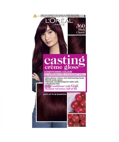 L'Oreal Paris Unisex Casting Creme Gloss Semi Permanent Hair Dye, 360 Black Cherry - One Size