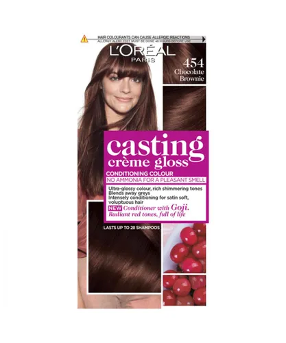 L'Oreal Paris Unisex CastingCremeGloss SemiPermanent Hair Dye, 454 ChocolateBrownie - One Size