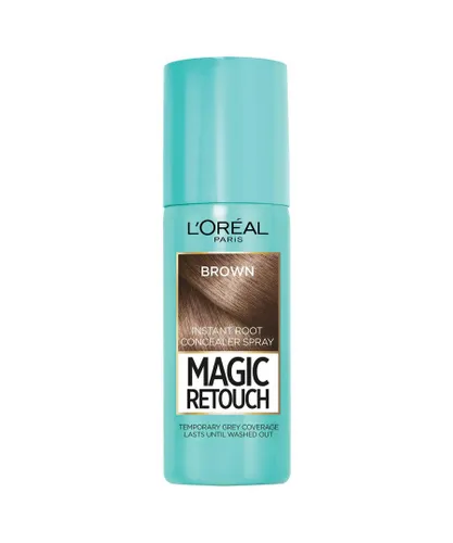 L'Oreal Paris Unisex Magic Retouch Instant Root Concealer Spray Brown, 75ml - One Size