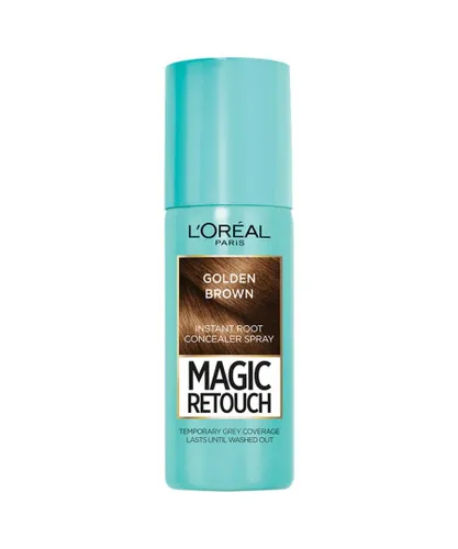 L'Oreal Paris Unisex Magic Retouch Instant Root Concealer Spray Golden Brown, 75ml - One Size