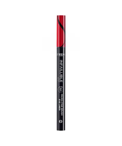 L'Oreal Paris Womens Infallible Grip Micro Fine 0.01mm 36H Eyeliner Obsidian Black - One Size